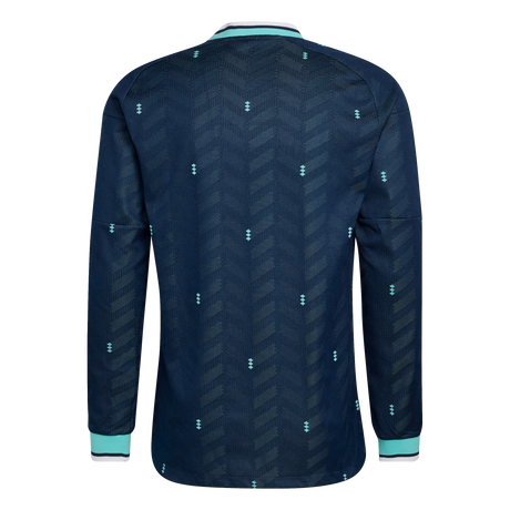 ADIDAS - Germany 26 Away Authentic Long Sleeve Jersey - Uomo - Blue - image 2