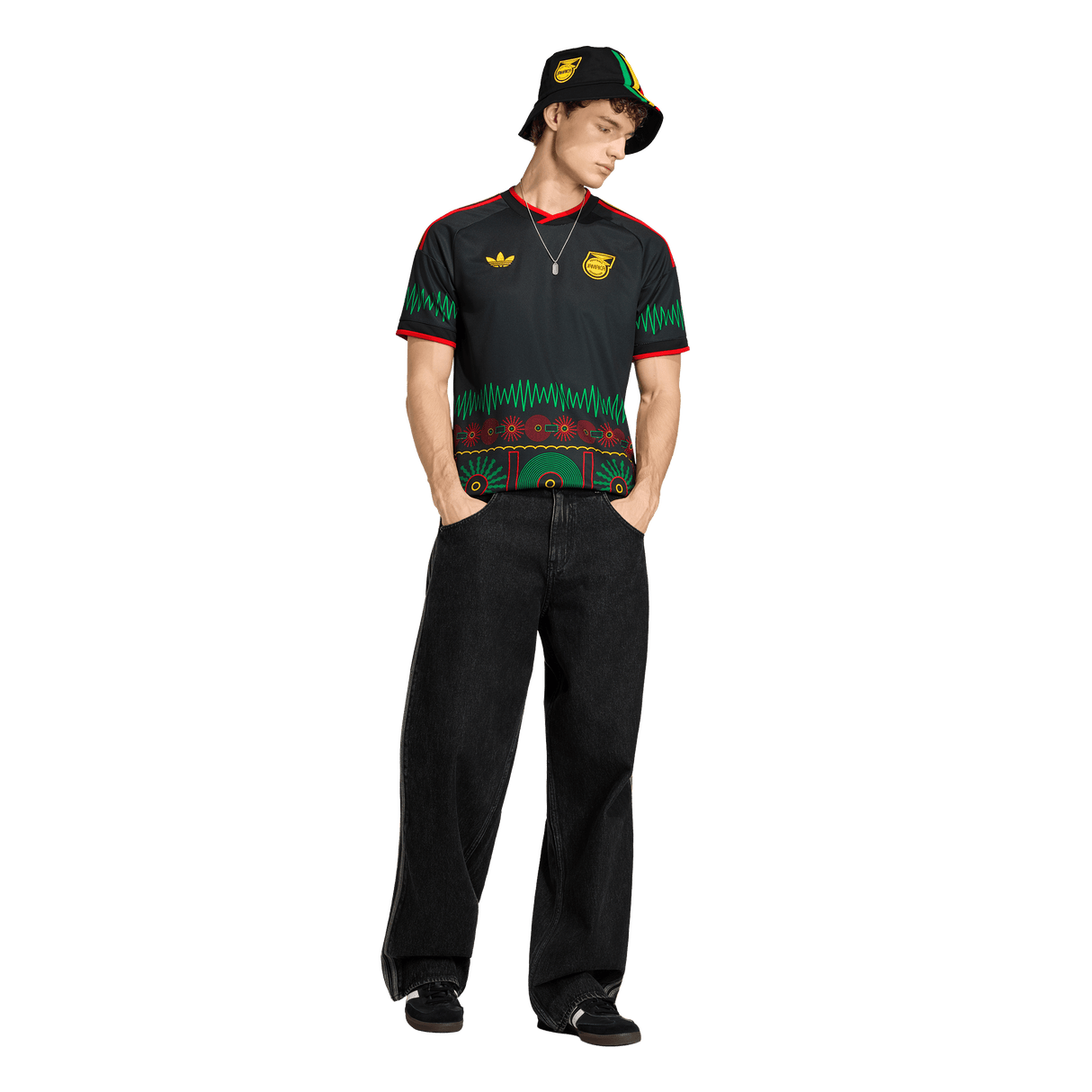 ADIDAS - Maglia Away Giamaica 26 X Bob Marley - Uomo - Black - image 5