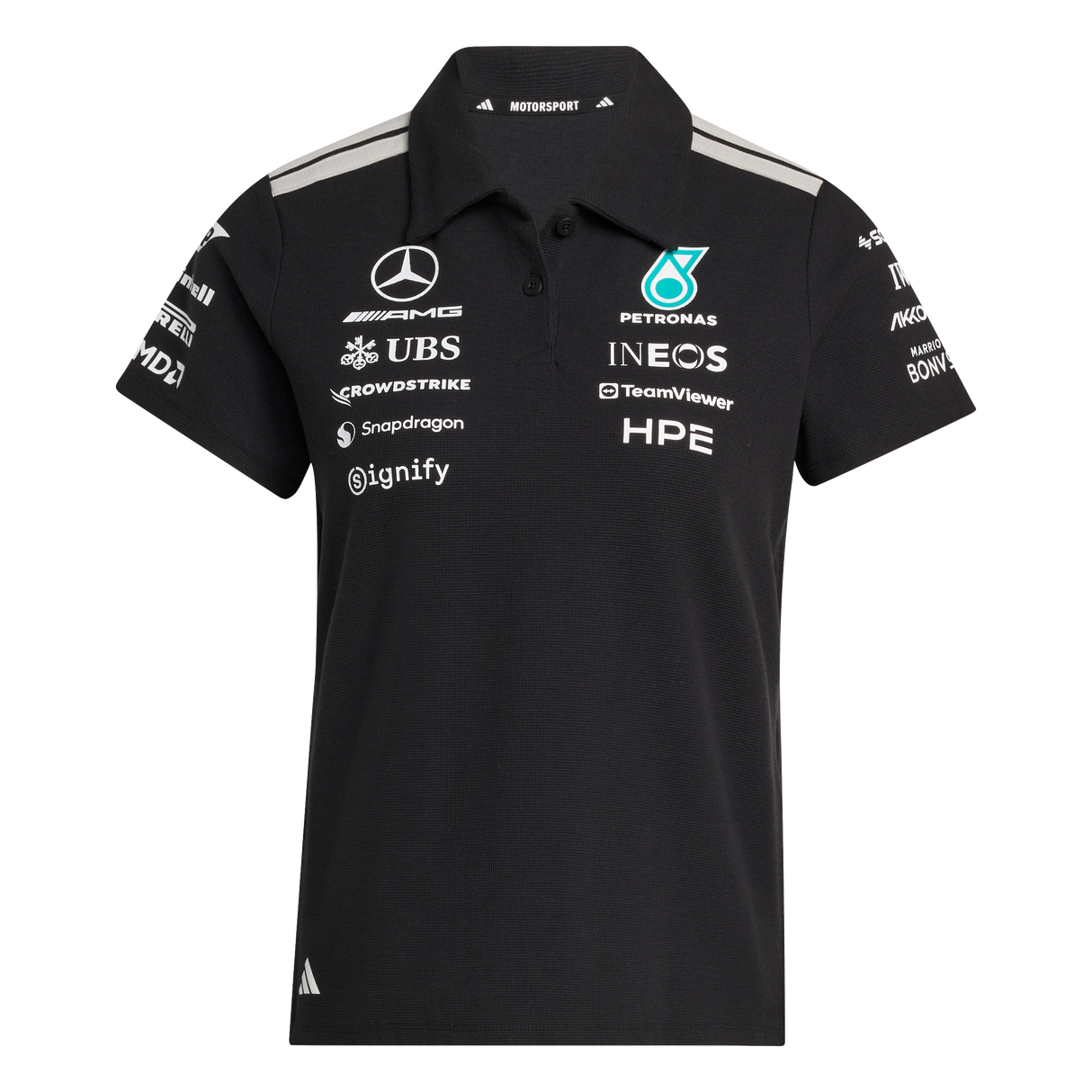 ADIDAS - Mercedes - Amg Petronas Formula 1 Team Engineers Polo Regular - Donna - Black - image 1