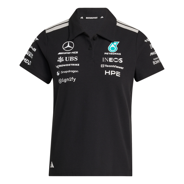 ADIDAS - Mercedes - Amg Petronas Formula 1 Team Engineers Polo Regular - Donna - Black - image 1