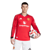 ADIDAS - Maglia Manchester United 25/26 Manica Lunga Home Authentic - Uomo - Red - image 3