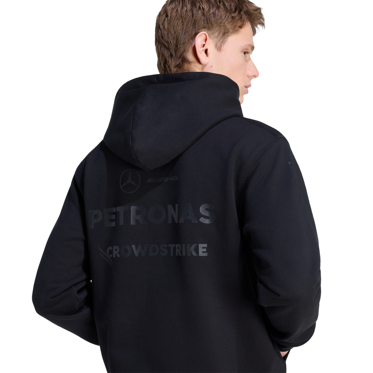 ADIDAS - Mercedes - Amg Petronas Formula 1 Team Felpa Con Cappuccio Night Driver Uomo - Black - image 5