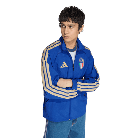 ADIDAS - Italy Home Anthem Jacket - Uomo - Blue - image 6