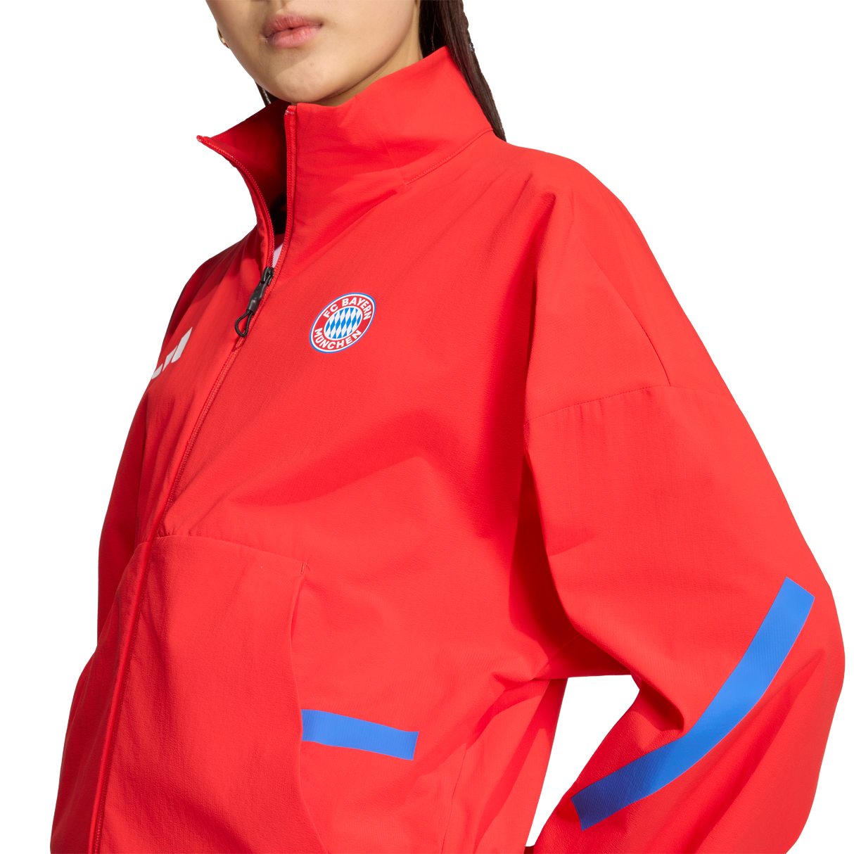 ADIDAS - Fc Bayern Z.N.E. Anthem Jacket - Donna - Red - image 6
