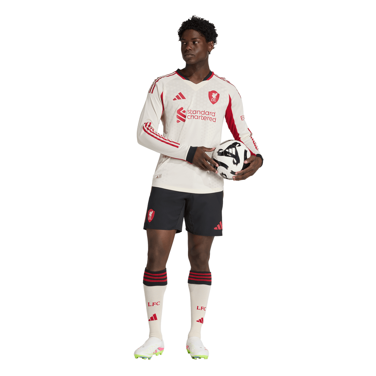 ADIDAS - Liverpool Fc 25/26 Away Authentic Jersey Longsleeve - Uomo - Black - image 6