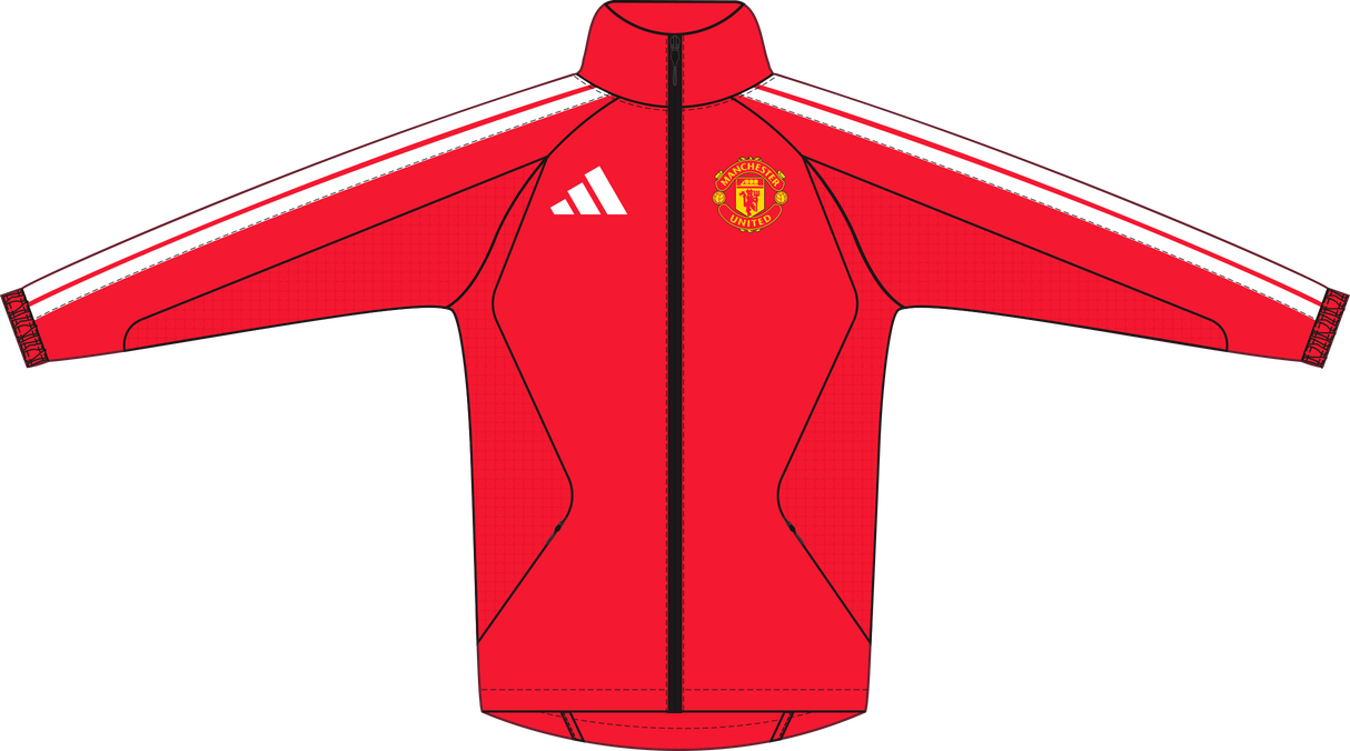 ADIDAS - Manchester United Home Anthem Jacket - Donna - Red - image 1