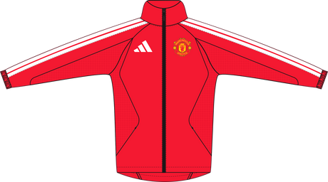 ADIDAS - Manchester United Home Anthem Jacket - Donna - Red - image 1