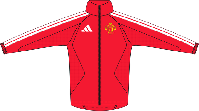 ADIDAS - Manchester United Home Anthem Jacket - Donna - Red - image 1