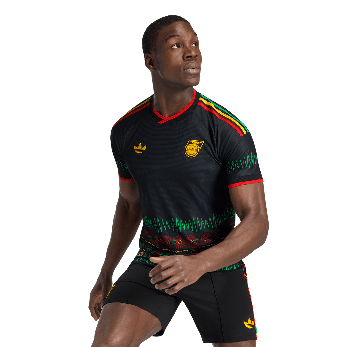 ADIDAS - Maglia Da Trasferta Authentic X Bob Marley Giamaica 26 - Uomo - Black - image 7
