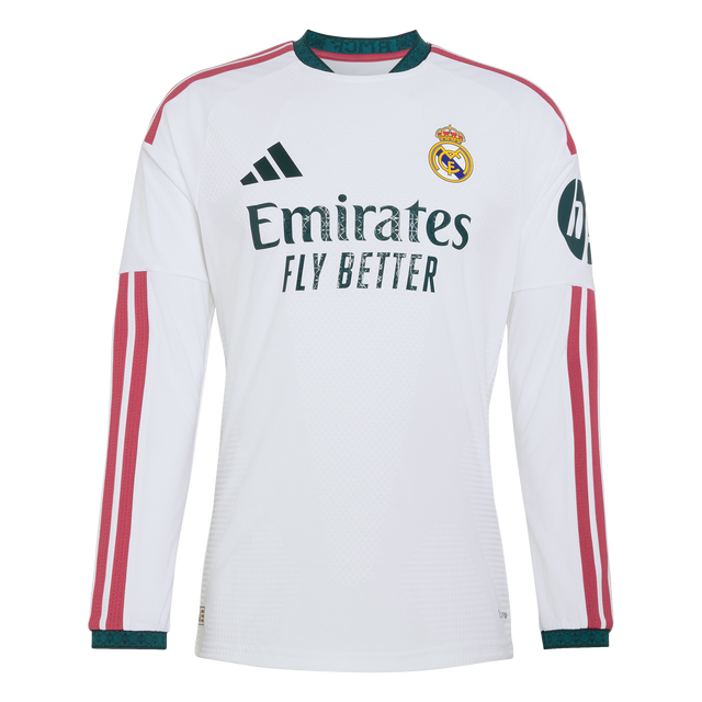 ADIDAS - Real Madrid 26/27 Home Authentic Jersey Long Sleeve - Uomo - White - image 1