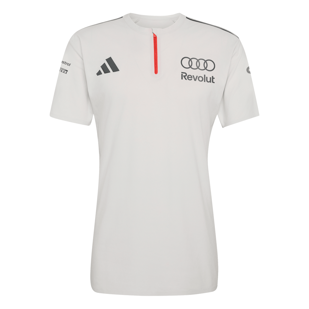 ADIDAS - Audi Revolut Formula One Team 2026 Engineers & Marketing Polo Short Sleeve - Uomo - Grey - image 1