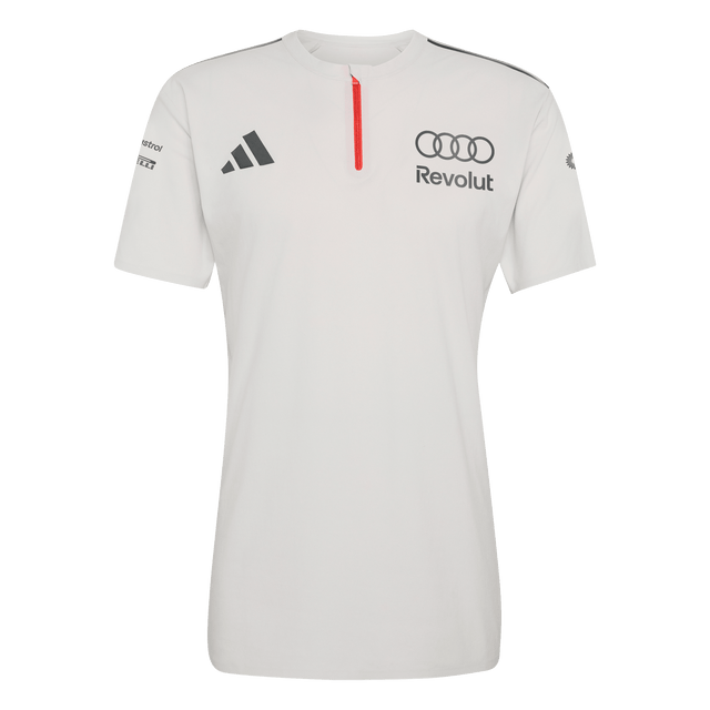 ADIDAS - Audi Revolut Formula One Team 2026 Engineers & Marketing Polo Short Sleeve - Uomo - Grey - image 1