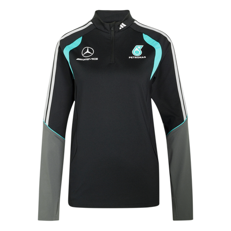 ADIDAS - Mercedes - Amg Petronas Formula 1 Team Mechanics Quarter Zip - Donna - Black - image 1