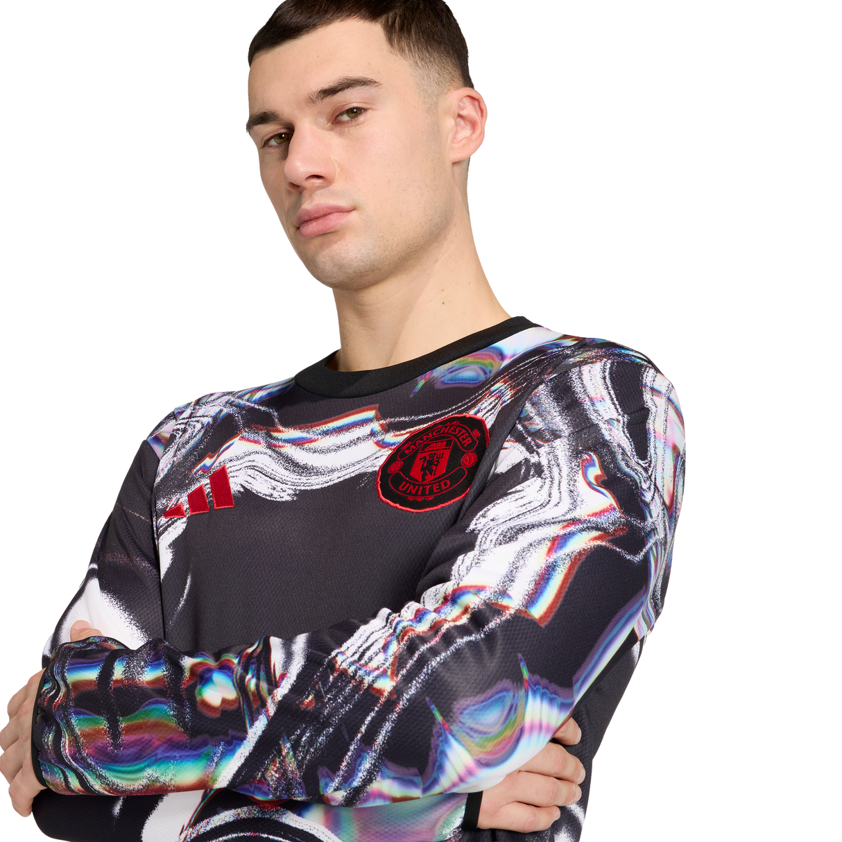 ADIDAS - Manchester United 25/26 Pre Match Warm Top - Uomo - Black - image 5