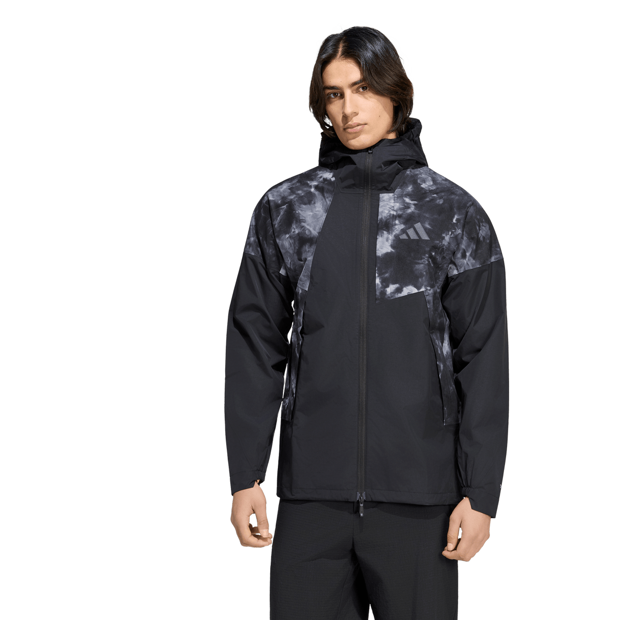 ADIDAS - TERREX Xperior 2.5 Layer Hybrid PRIMEKNIT Spray Dye CLIMAPROOF Jacket - Uomo - Black - image 2