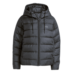 ADIDAS - Essentials CLIMAWARM 3 Stripes Synthetic Down Hooded Jackets - Donna - Black - image 1