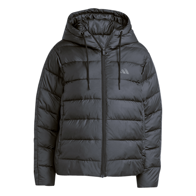 ADIDAS - Essentials CLIMAWARM 3 Stripes Synthetic Down Hooded Jackets - Donna - Black - image 1