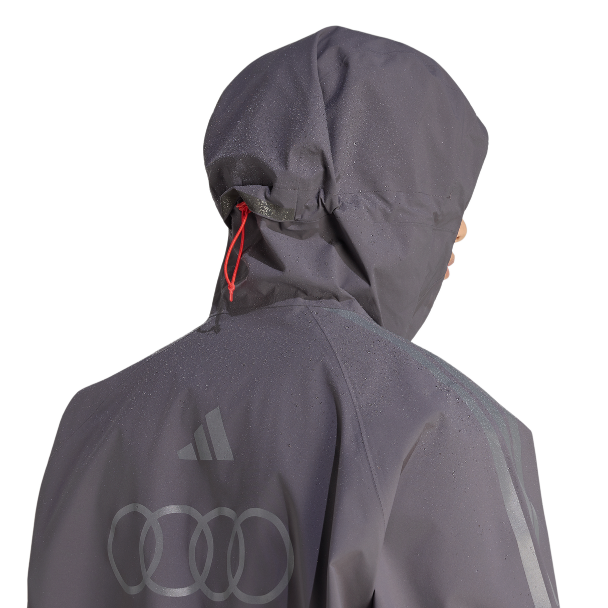 ADIDAS - Audi Revolut Formula One Team 2026 Engineers & Marketing Rain Jacket - Uomo - Black - image 6