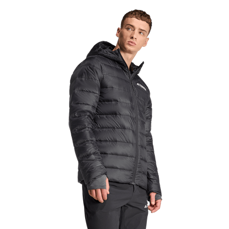 ADIDAS - TERREX Multi Essentials CLIMAWARM Light Down Hooded Jacket - Uomo - Black - image 4