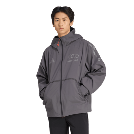 ADIDAS - Audi Revolut Formula One Team 2026 Engineers & Marketing Rain Jacket - Uomo - Black - image 2