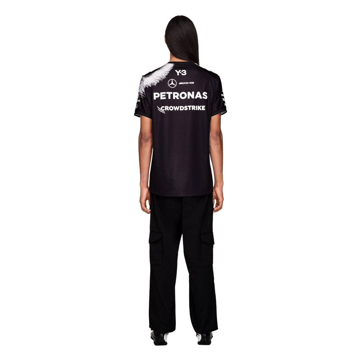 ADIDAS - Y-3 Mercedes - Amg Petronas Formula 1 Team Driver Short Sleeve Jersey - Black - image 3