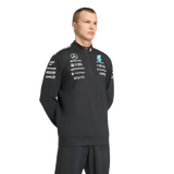 ADIDAS - Felpa Mercedes - Amg Petronas Formula 1 Team Engineers Quarter Zip - Uomo - Black - image 4