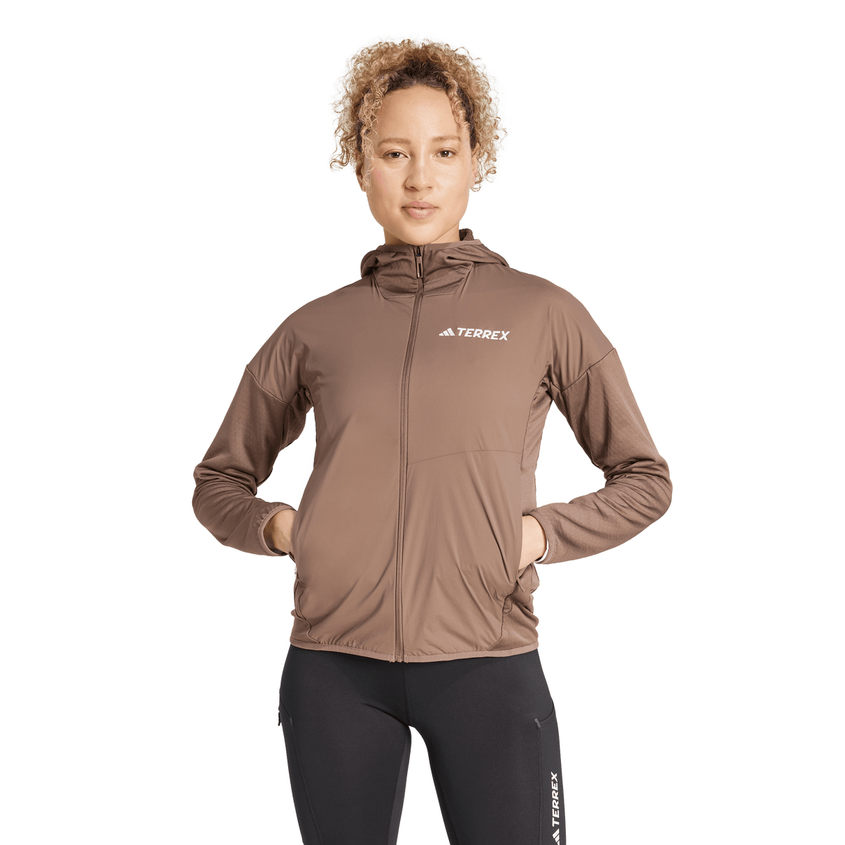ADIDAS - Giacca Con Cappuccio TERREX Xperior CLIMAWARM+ Wind Light Fleece - Donna - image 9