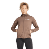 ADIDAS - Giacca Con Cappuccio TERREX Xperior CLIMAWARM+ Wind Light Fleece - Donna - image 9