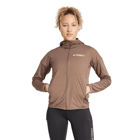 ADIDAS - Giacca Con Cappuccio TERREX Xperior CLIMAWARM+ Wind Light Fleece - Donna - image 9