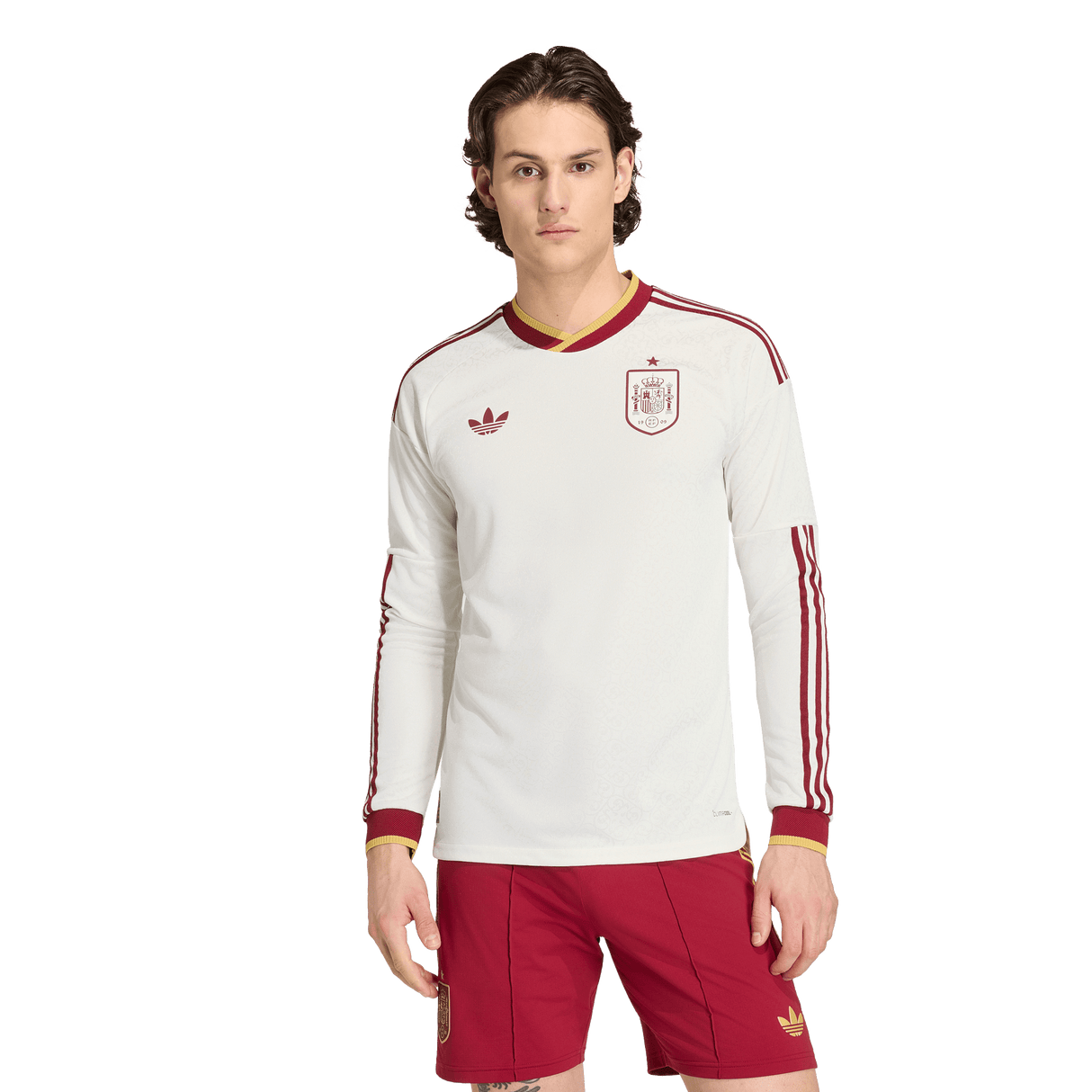 ADIDAS - Spain 26 Away Authentic Long Sleeve Jersey - Uomo - White - image 3