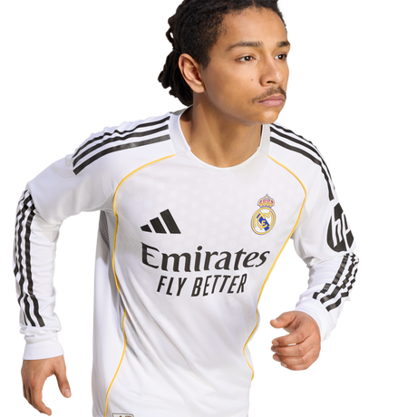 ADIDAS - Maglia Home Authentic Long Sleeve Real Madrid 25/26 - Uomo - White - image 7