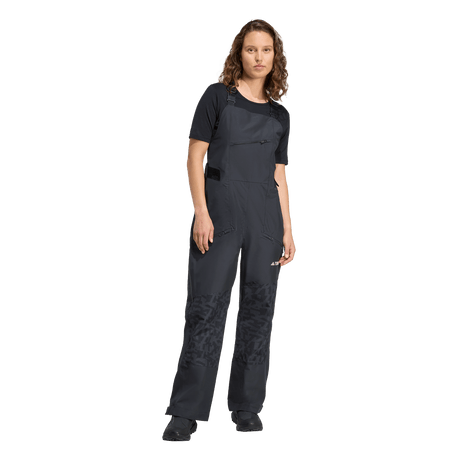 ADIDAS - Pantaloni Con Pettorina TERREX Xperior Hybrid PRIMEKNIT CLIMAPROOF+ - Donna - Black - image 5