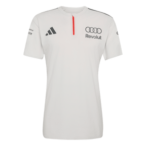 ADIDAS - Audi Revolut Formula One Team 2026 Engineers & Marketing Polo Short Sleeve - Uomo - Grey - image 1