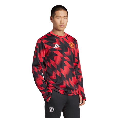 ADIDAS - Top Pre-Match Warm Manchester United Fc 25/26 - Uomo - Red - image 4