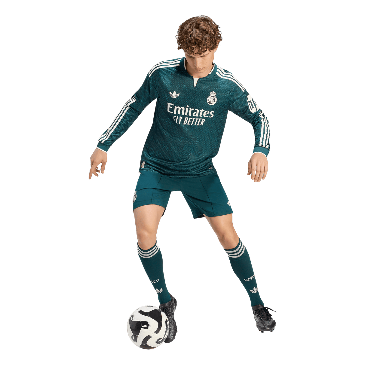 ADIDAS - Real Madrid 26/27 Away Authentic Jersey Long Sleeve - Uomo - Blue - image 5