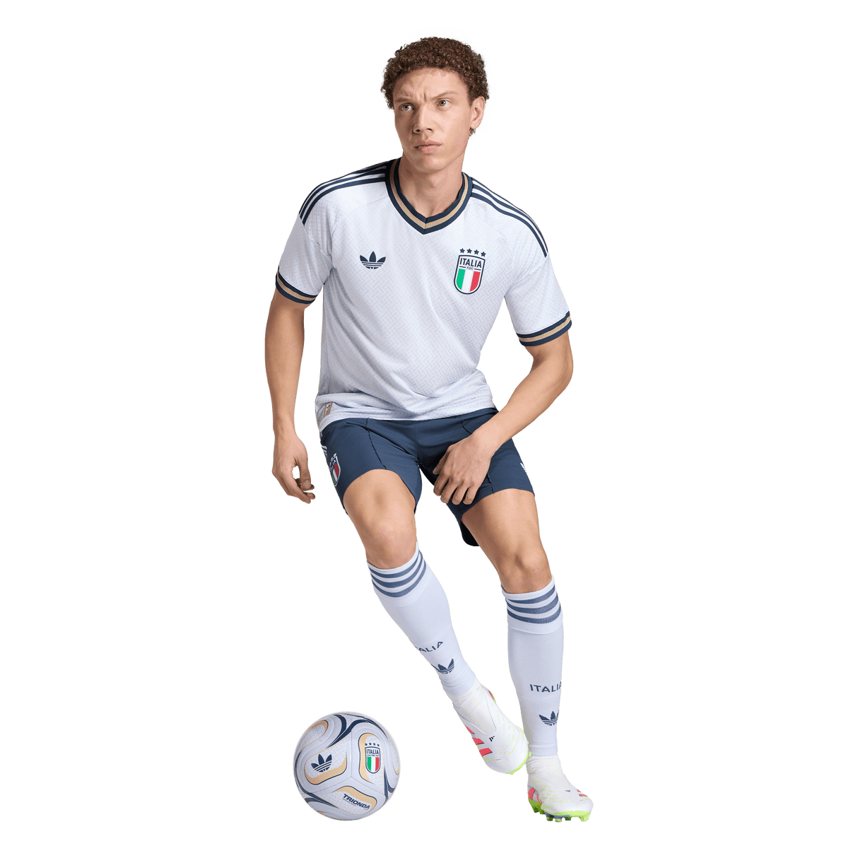 ADIDAS - Italy 26 Away Authentic Jersey - Uomo - Blue - image 5