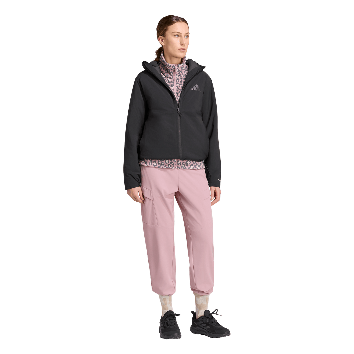 ADIDAS - TERREX Multi Essentials CLIMAPROOF Insulated Hooded Jacket - Donna - Black - image 4