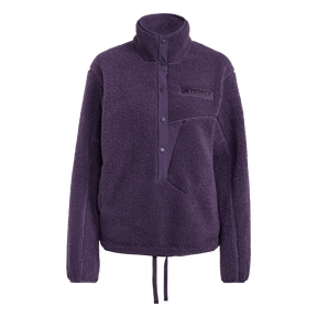 ADIDAS - Felpa TERREX Xploric High Pile Fleece Pullover - Donna - Purple - image 1