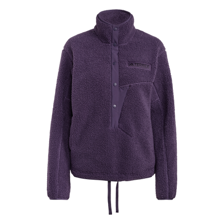 ADIDAS - Felpa TERREX Xploric High Pile Fleece Pullover - Donna - Purple - image 1