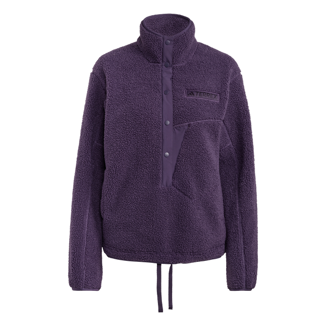 ADIDAS - Felpa TERREX Xploric High Pile Fleece Pullover - Donna - Purple - image 1