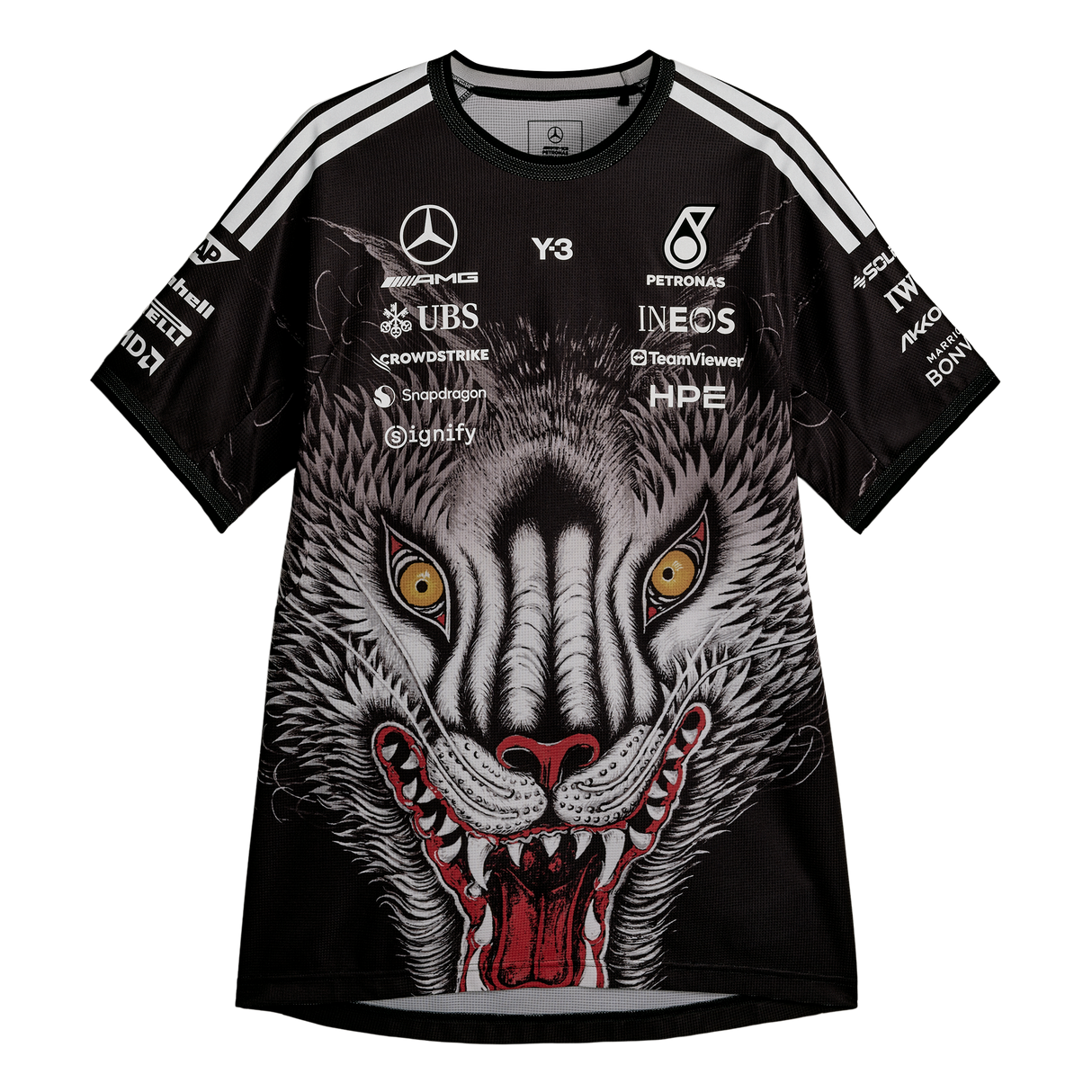 ADIDAS - Y-3 Mercedes - Amg Petronas Formula 1 Team Driver Short Sleeve Jersey - Black - image 1