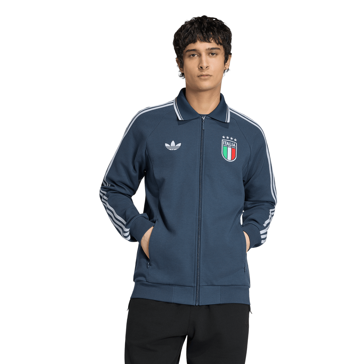 ADIDAS - Italy Away Anthem Jacket - Uomo - Blue - image 2