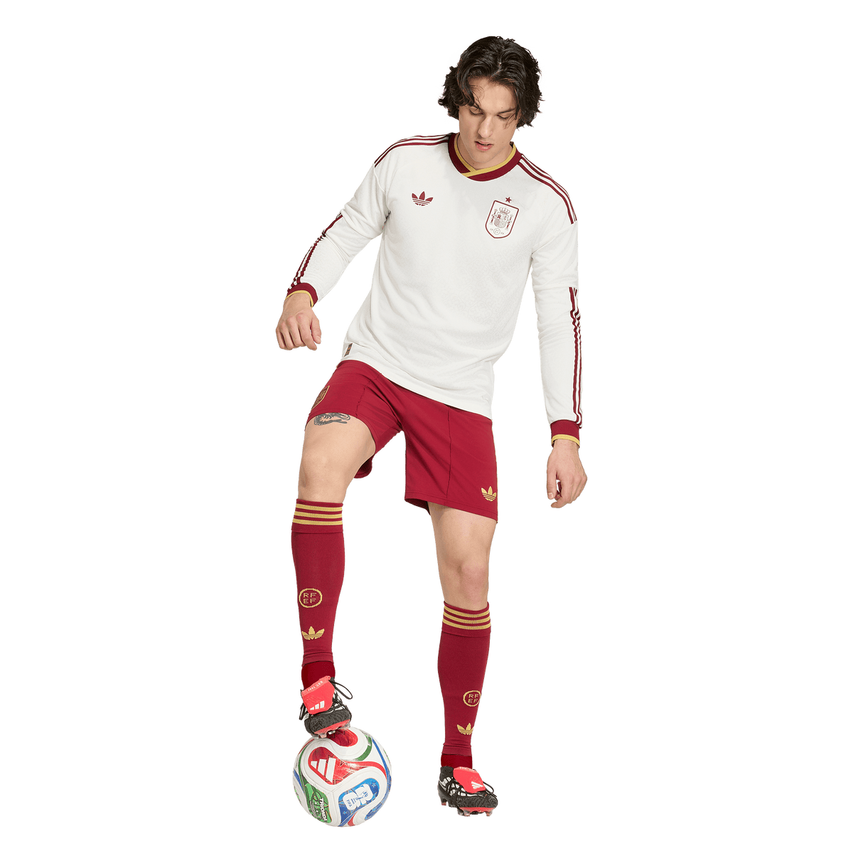 ADIDAS - Spain 26 Away Authentic Long Sleeve Jersey - Uomo - White - image 5