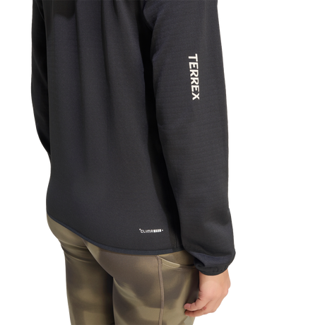 ADIDAS - TERREX Xperior CLIMAWARM+ Ventknit Fleece Hooded Jacket - Donna - Black - image 6