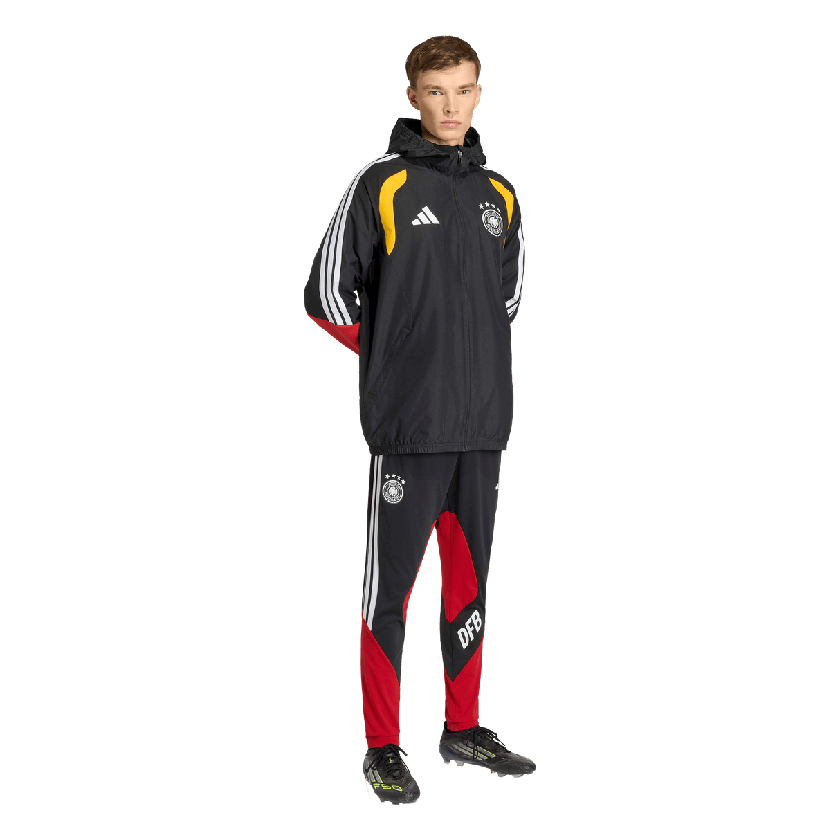 ADIDAS - Germany 26 Tiro All Weather Jacket - Uomo - Black - image 4
