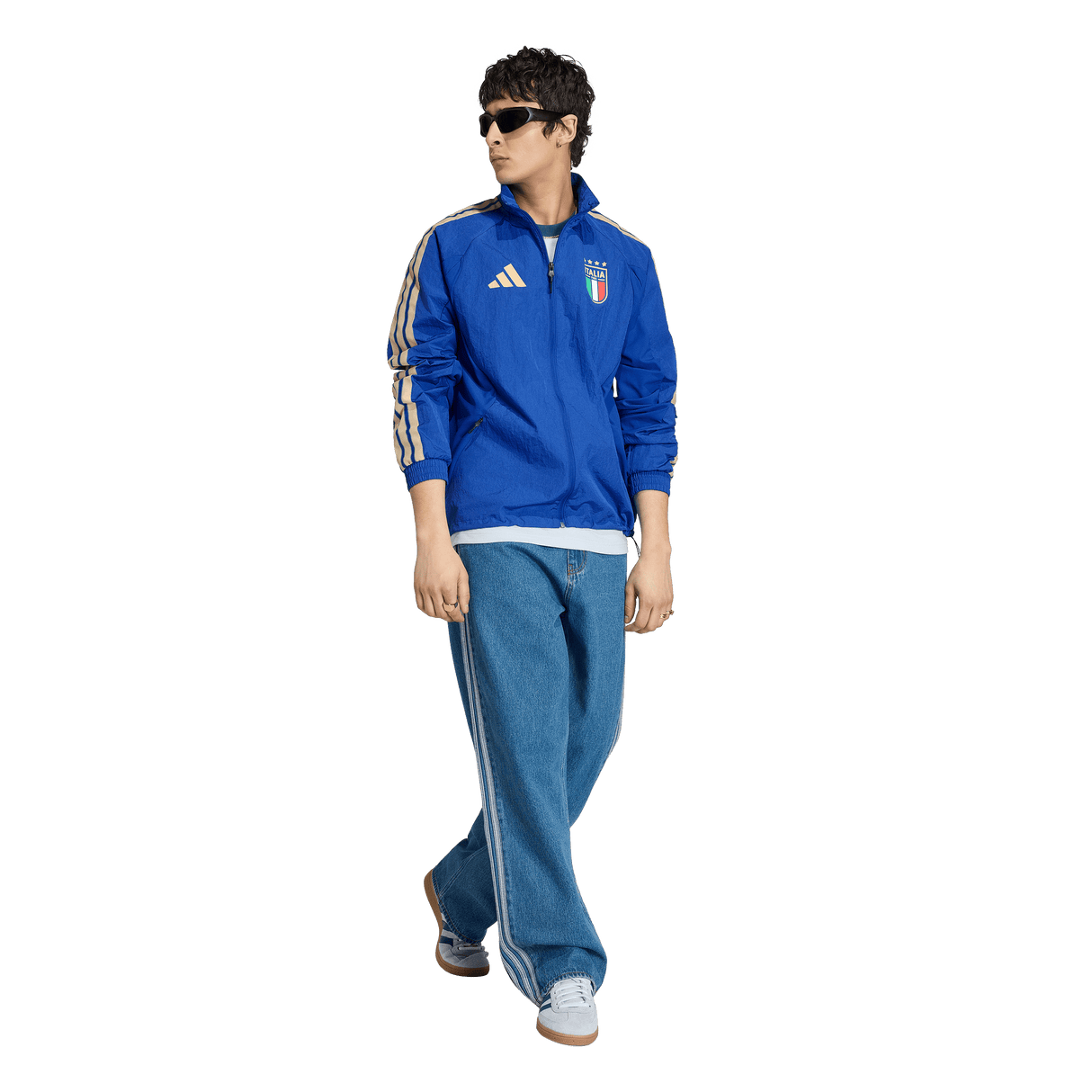 ADIDAS - Italy Home Anthem Jacket - Uomo - Blue - image 4