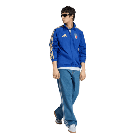 ADIDAS - Italy Home Anthem Jacket - Uomo - Blue - image 4