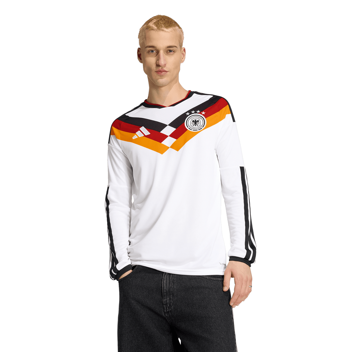 ADIDAS - Maglia Home Long Sleeve Germany 26 - Uomo - White - image 3