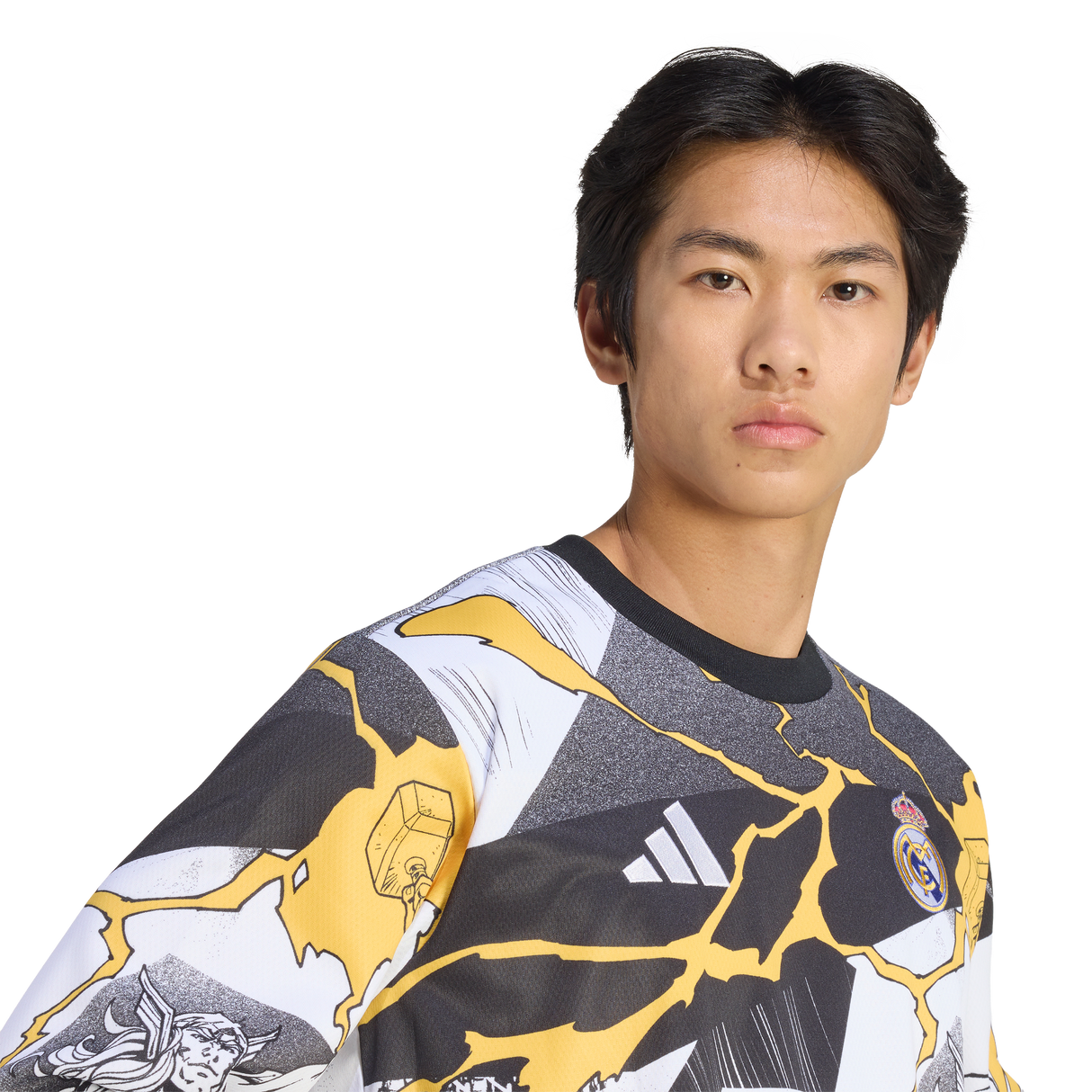 ADIDAS - Maglia Adidas Avengers Pre-Match Warm Real Madrid 25/26 - Uomo - White - image 7