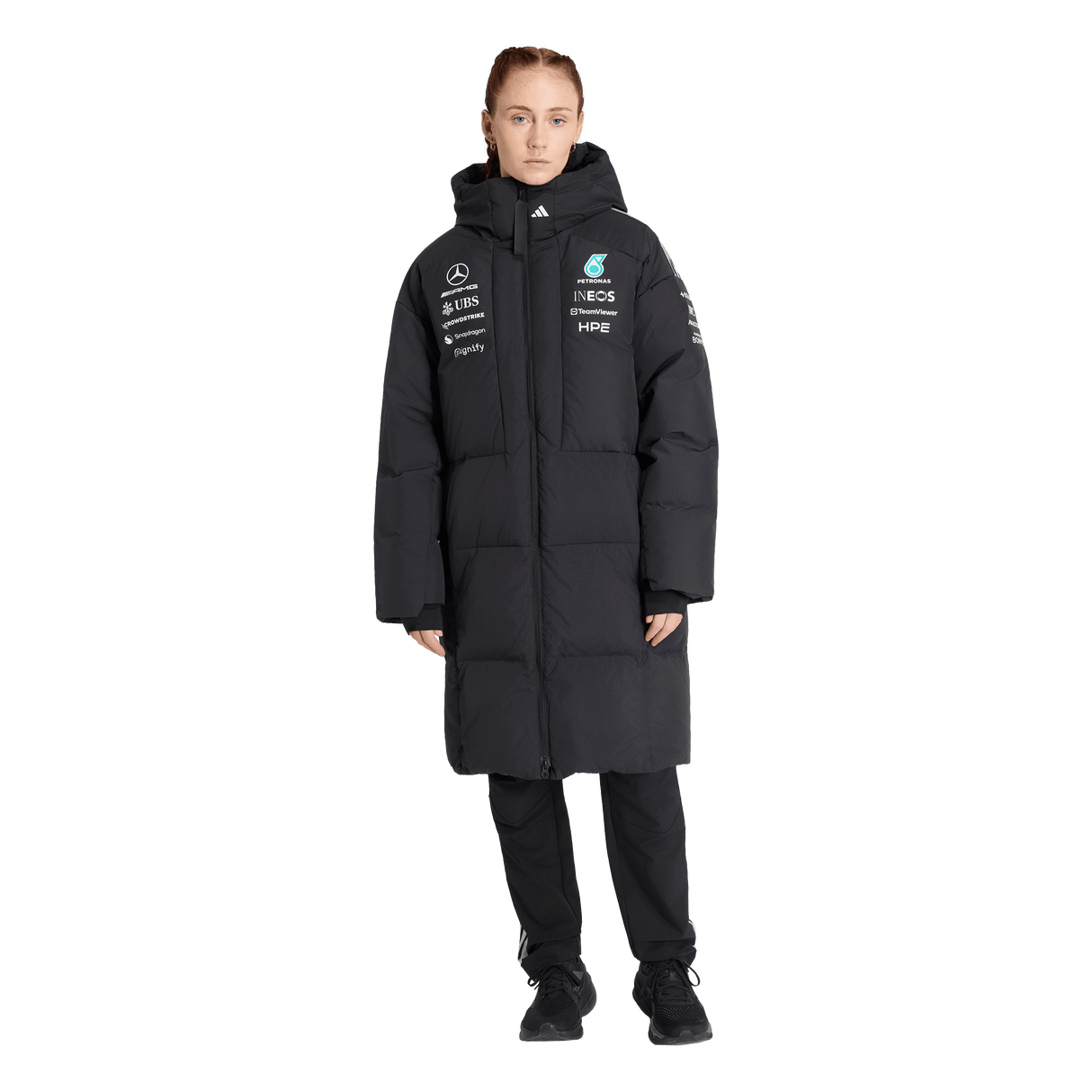 ADIDAS - Mercedes - Amg Petronas Formula 1 Team Engineers Winter Jacket - Donna - Black - image 2